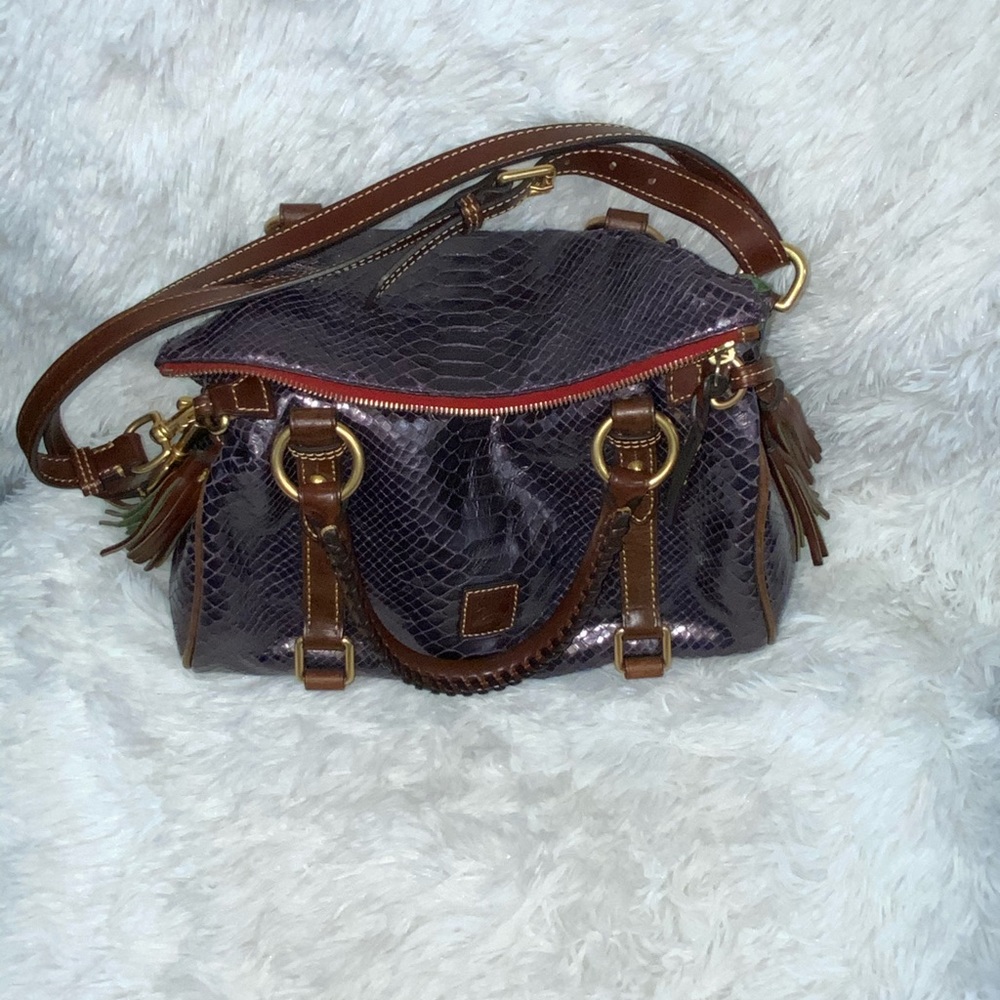 Dooney & Bourke Purple Snakeskin